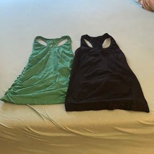 Fitted workout tank bundle. Teal & Black. 💪🏻